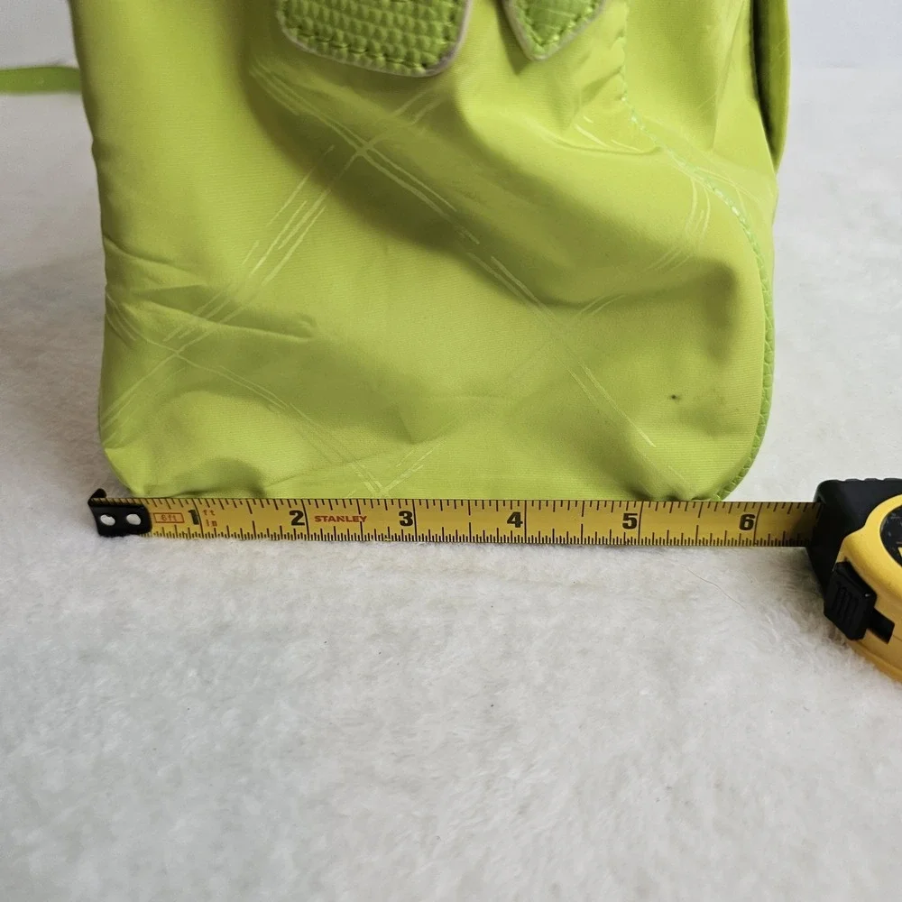 Vera Bradley MARLO Preppy LIME CITRINE GREEN Purse Nylon Satchel Crossbody 13x9